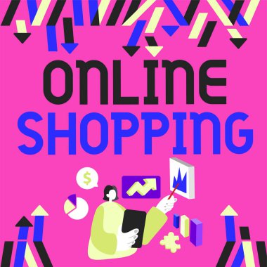 Çevrimiçi Alışveriş, tüketicilerin ürünlerini internet üzerinden almalarına izin veriyor, tüketicilerin mallarını internet üzerinden almalarına izin veriyor.