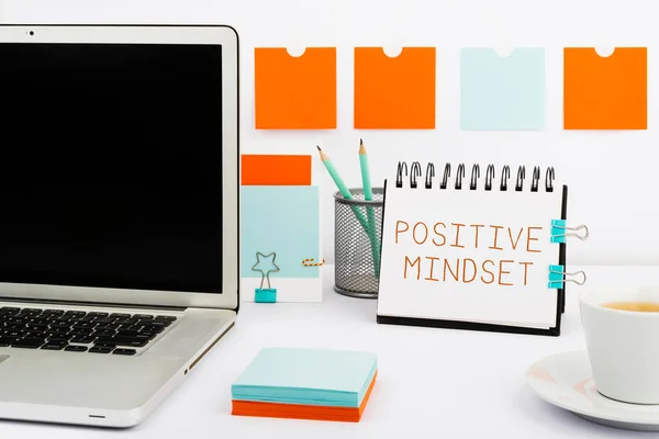 Text Showing Inspiration Positive Mindsetmental Emotional Attitude Focuses Bright Side — Stock Photo, Image