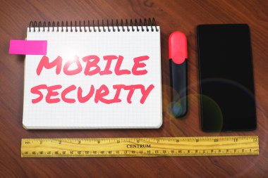 Cep telefonunun tehditler ve savunmasızlıklardan korunduğunu gösteren imzalar, cep telefonunun tehditlerden ve savunmasızlıklardan korunmasını öngören internet kavramı