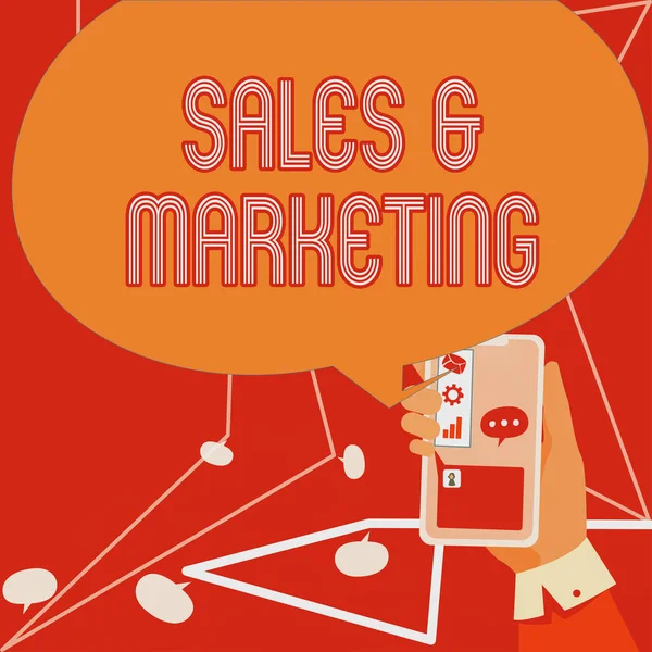 Tekenen Weergeven Sales Marketingselling Systematische Planning Van Het Product Diensten — Stockfoto