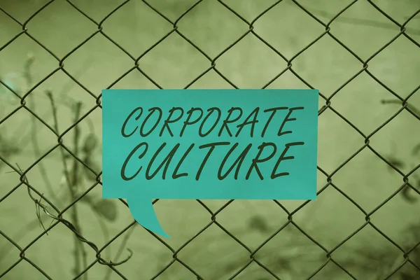 Conceptual caption Corporate CultureBeliefs and ideas that a company has Shared values, Business concept Beliefs and ideas that a company has Shared values