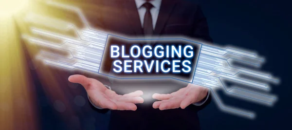 Zarejestruj Wyświetlanie Serwisów Blogowychsocial Networking Facility Informative Journalism Przegląd Biznesu — Zdjęcie stockowe