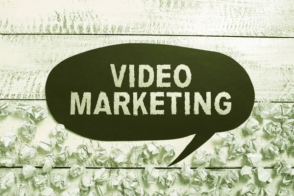 Hand writing sign Video Marketingcreate short videos about specific topics using articles, Business showcase create short videos about specific topics using articles