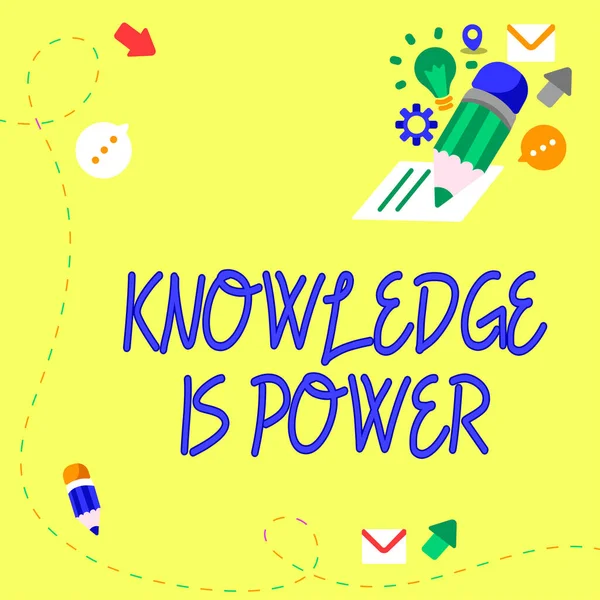 Εννοιολογική Απεικόνιση Γνώση Είναι Powerskills Που Αποκτήθηκαν Μέσω Της Εμπειρίας — Φωτογραφία Αρχείου