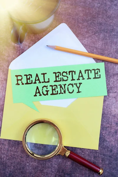 Text sign showing Real Estate AgencyBusiness Entity Arrange Sell Rent Lease Manage Properties, Business approach Business Entity Arrange Sell Rent Lease Manage Properties