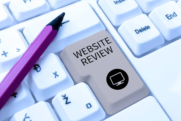 Text Caption Presenting Website Reviewreviews Can Posted Businesses Services Business — Stock Photo, Image