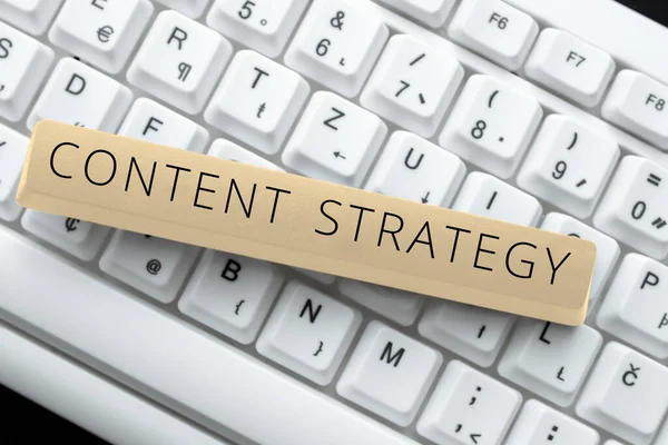 텍스트 컨텐츠 Strategycreate 마케팅 플랜을 단어를 사용하여 만들어 단어좋은 단어를 — 스톡 사진