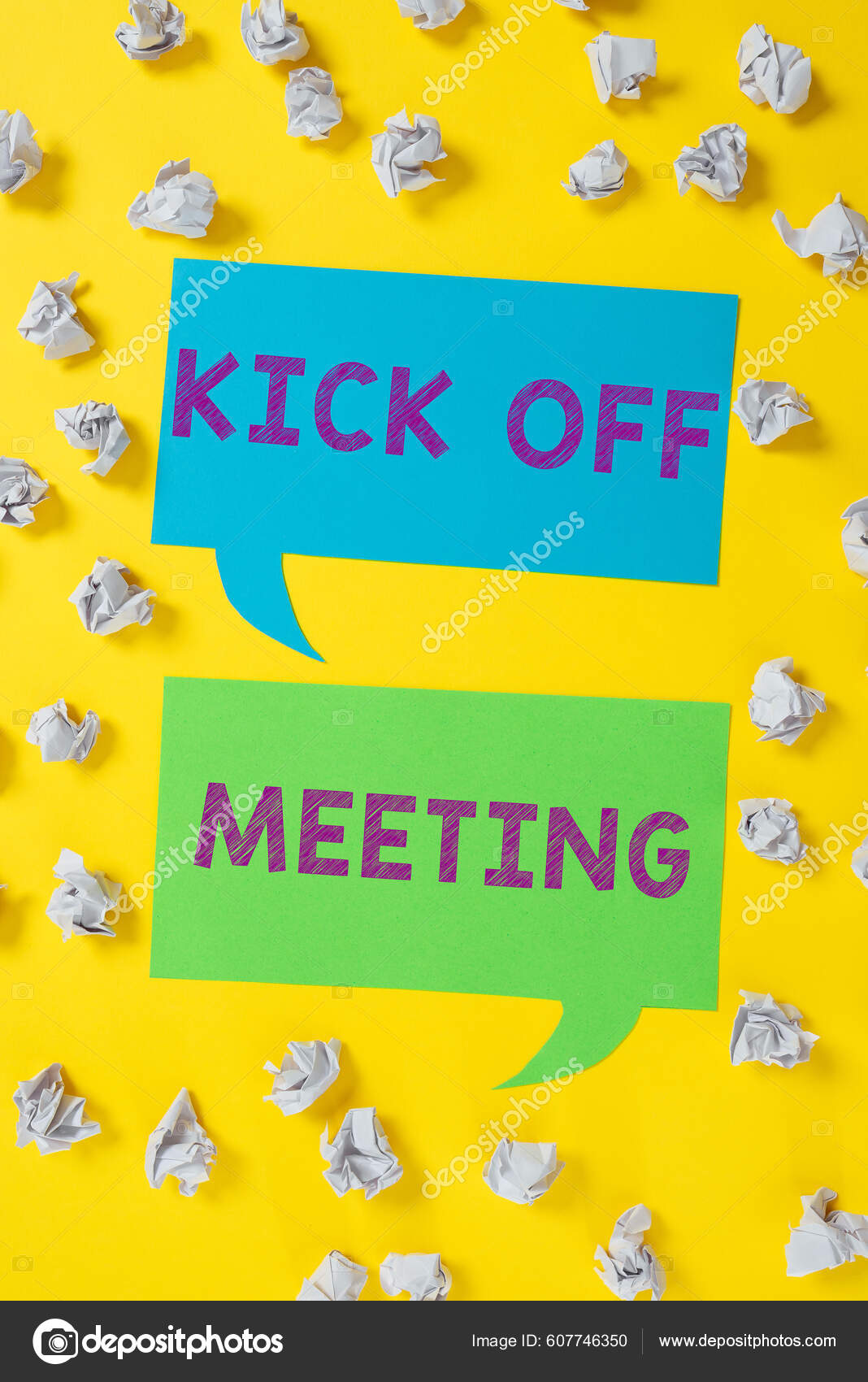 Sign Displaying Kickoff Meetingspecial Discussion Legalities Involved Project Concept Meaning Stock Photo by ©nialowwa 609955820