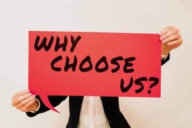 Markamızı diğer argümanlara tercih etmek için Neden Bizi Seçin, İş Vitrini Sebepleri