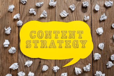 El yazısı işareti İçerik Stratejisi Pazarlama planı iyi fotoğraflar ve kelimeler kullanarak, iş konsepti iyi fotoğraflar ve kelimeler kullanarak pazarlama planı oluşturur