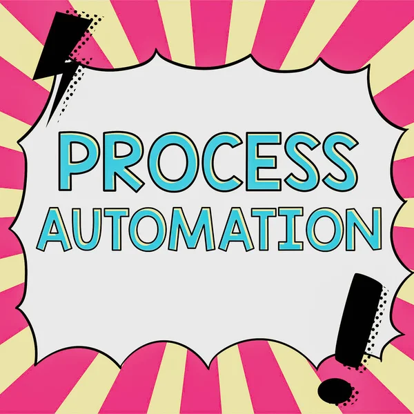 Szöveg Felirat Bemutató Folyamat Automatizálásátalakítás Racionalizált Robot Elkerülése Érdekében Redundancia — Stock Fotó
