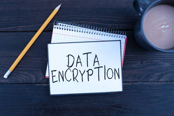 암호화 데이터를 데이터 암호화 미터법 Data Encryptionsymmetric Key Algorithm 표시하는 — 스톡 사진