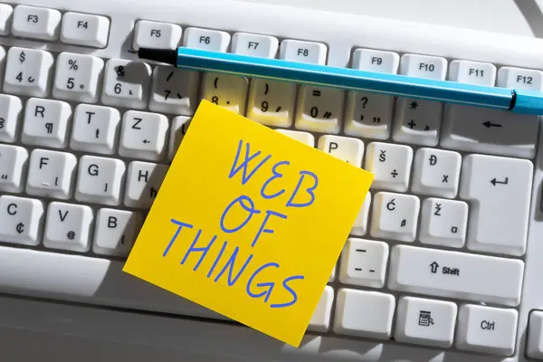 Legenda Conceitual Web Things Ideia Negócio Tecnologia Internet Online Moderna — Fotografia de Stock
