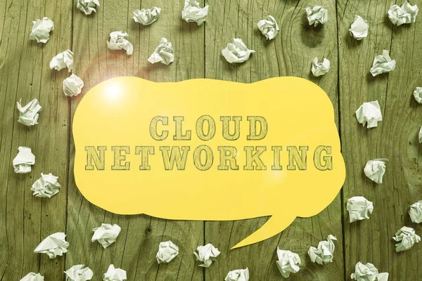 Writing displaying text Cloud Networkingis term describing access of networking resources, Business idea is term describing access of networking resources