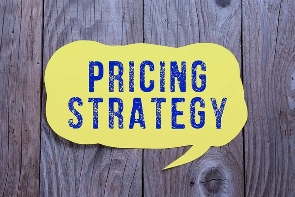 Conceptual Caption Pricing Strategyset Maximize Profitability Unit Sold Market Overall —  Fotos de Stock