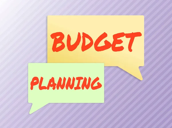 Εγγραφείτε Στην Προβολή Προϋπολογισμός Planningthe Γραπτή Περιγραφή Για Τις Τρέχουσες — Φωτογραφία Αρχείου