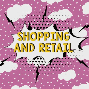 Tüketici Mal Hizmetleri 'nin müşterilere satılmasına ilişkin kavramsal ekran ve perakende, iş fikri süreci