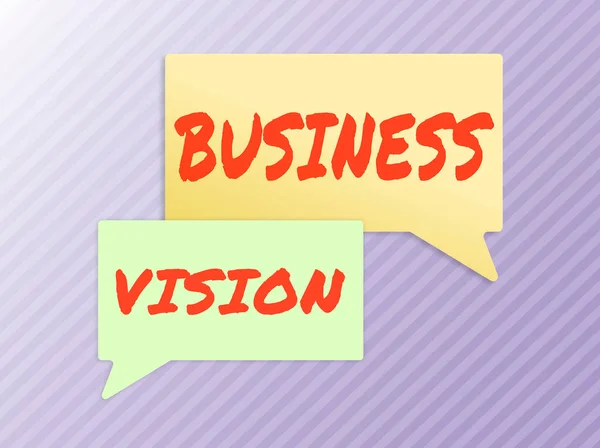 Text Sign Showing Business Visiongrow Your Business Future Based Your — Stock Photo, Image