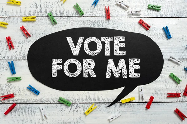 Légende Texte Présentant Vote Internet Concept Campagne Pour Une Position — Photo