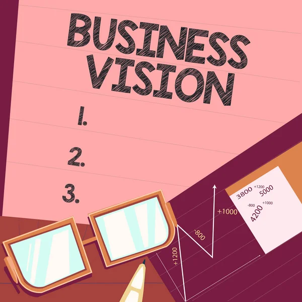 Konzeptionelle Bildunterschrift Geschäftsvisionwachstum Ihres Unternehmens Der Zukunft Basierend Auf Ihren — Stockfoto