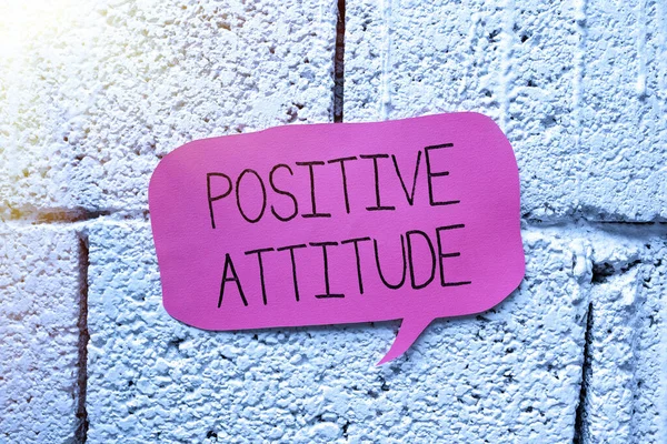 Legenda Conceitual Positive Attitudebeing Optimistic Life Looking Good Things Internet — Fotografia de Stock