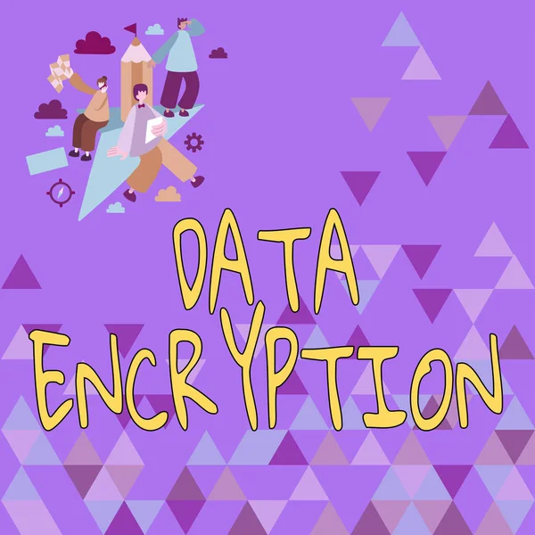 Data Encryptionsymmetric Key Algorithmus Zur Verschlüsselung Elektronischer Daten Business Approach — Stockfoto