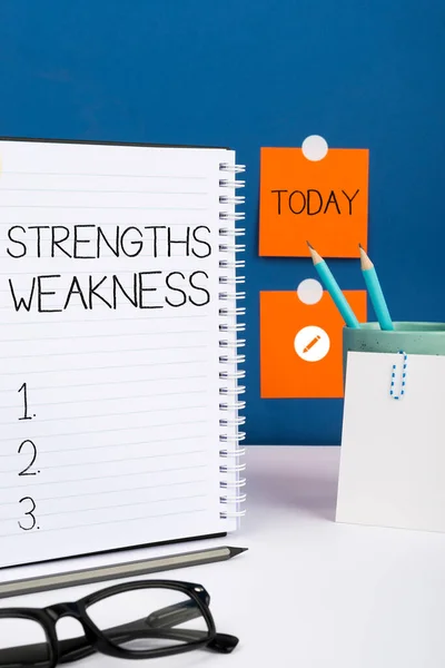 Hand Writing Sign Strengths Weaknessopportunity Threat Analysis Θετική Και Αρνητική — Φωτογραφία Αρχείου