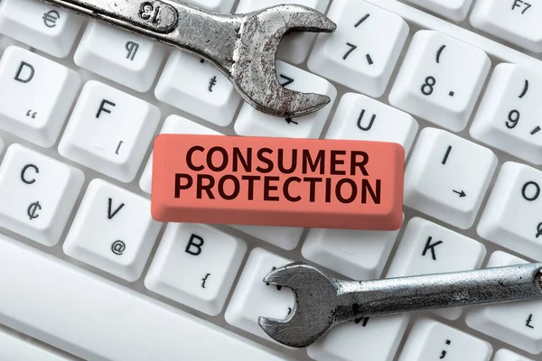Законы Защите Прав Потребителей Обзор Бизнеса Справедливые Торговые Законы Обеспечения — стоковое фото