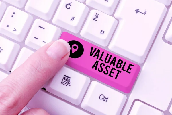 Conceptual Display Valuable Assetyour Most Valuable Asset Your Ability Capacity — Stock Photo, Image