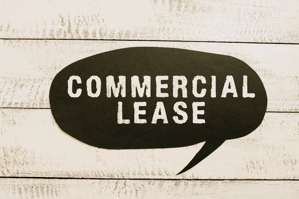 Conceptual Caption Commercial Leaserefers Buildings Land Intended Generate Profit Concept — Stock Photo, Image