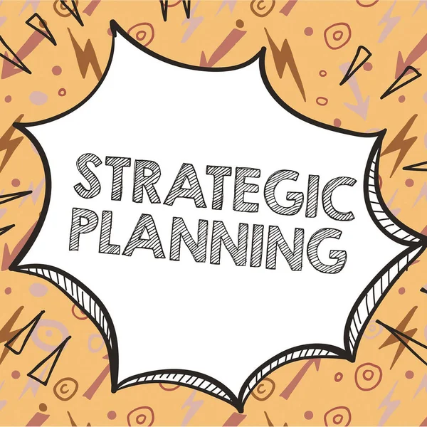 戦略計画の表示組織管理活動の優先順位 事業アイデア組織管理活動の優先順位 — ストック写真
