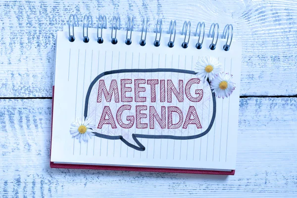 Inspiration showing sign Meeting AgendaAn agenda sets clear expectations for what needs to a meeting, Business approach An agenda sets clear expectations for what needs to a meeting