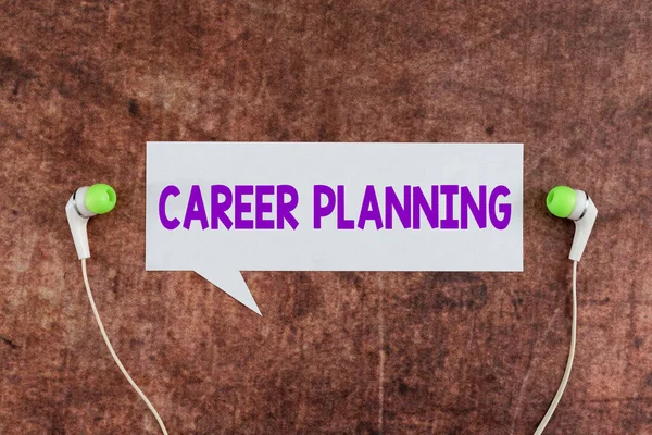 Conceptual Caption Career Planninga List Goals Actions You Can Take — Stock Photo, Image