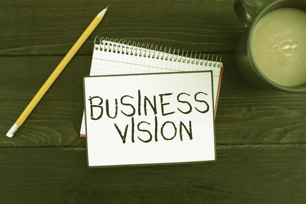 Testo Che Mostra Ispirazione Business Visiongrow Your Business Future Based — Foto Stock