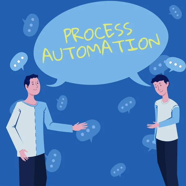 Handschreibzeichen Prozessautomatisierungrationalisierter Roboter Zur Vermeidung Von Redundanz Rationalisiertes Wort Zur — Stockfoto