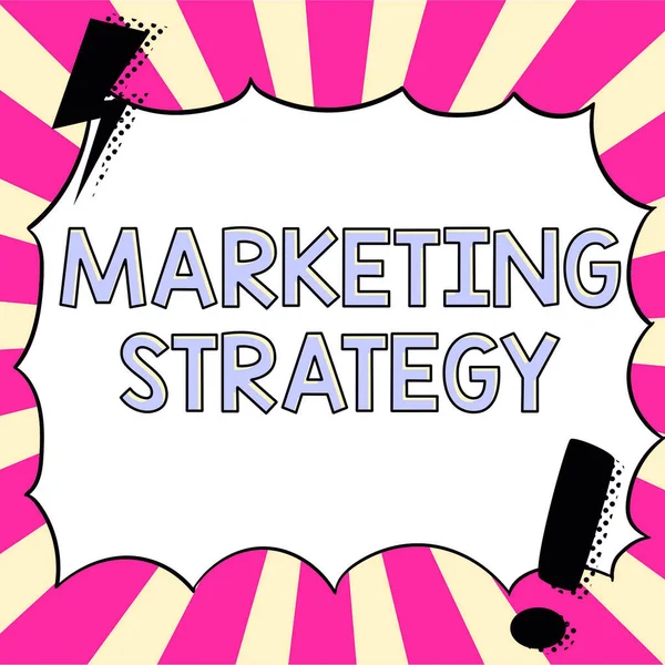 Texto Mostrando Inspiración Marketing Strategyscheme How Lay Out Products Services —  Fotos de Stock