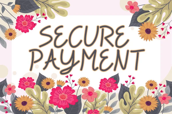 Conceptual caption Secure PaymentSecurity of Payment refers to ensure of paid even in dispute, Word for Security of Payment refers to ensure of paid even in dispute