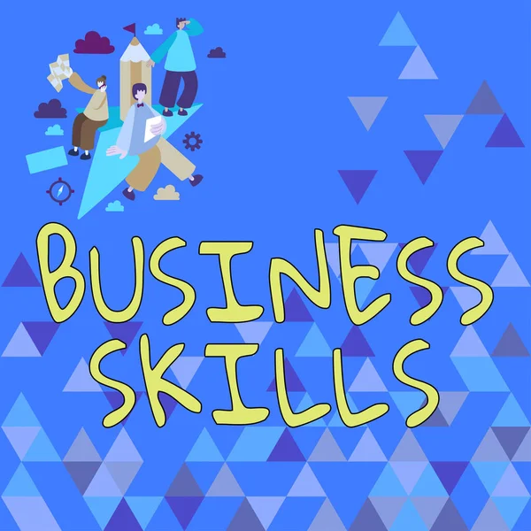 Business Skillsan 기능의 체계적 노력을 수있는 Business Skillsan Business Showcase — 스톡 사진