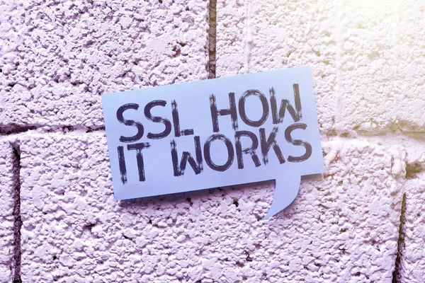 Sign displaying Ssl How It Workssession key is used to encrypt all transmitted data, Business showcase session key is used to encrypt all transmitted data