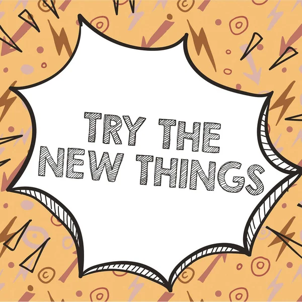 레코딩 Try New Thingsbreaks Life Routine Learn Some Innovative Skills — 스톡 사진