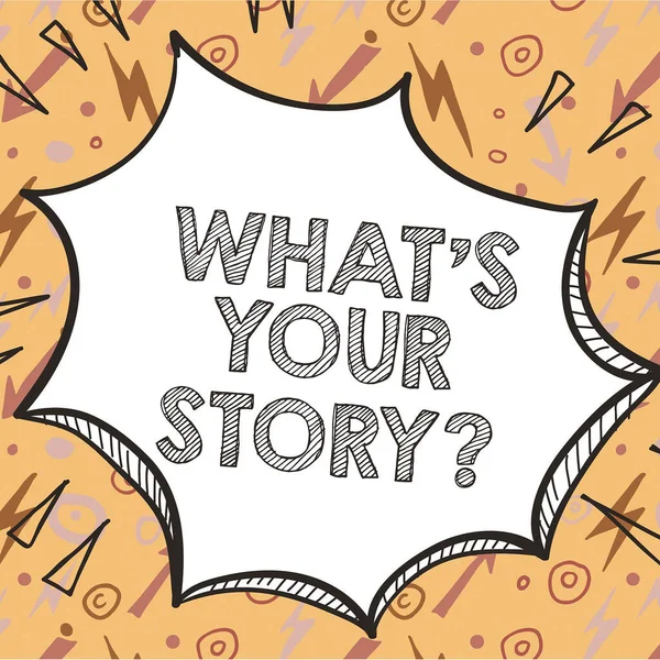 What Your Story Questionrelate Something Yourself Any Updates Word Written — 스톡 사진