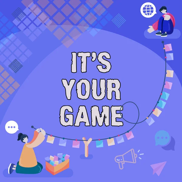 Conceptuele Weergave Your Game Concept Betekenis Plant Eigen Strategieën Succes — Stockfoto