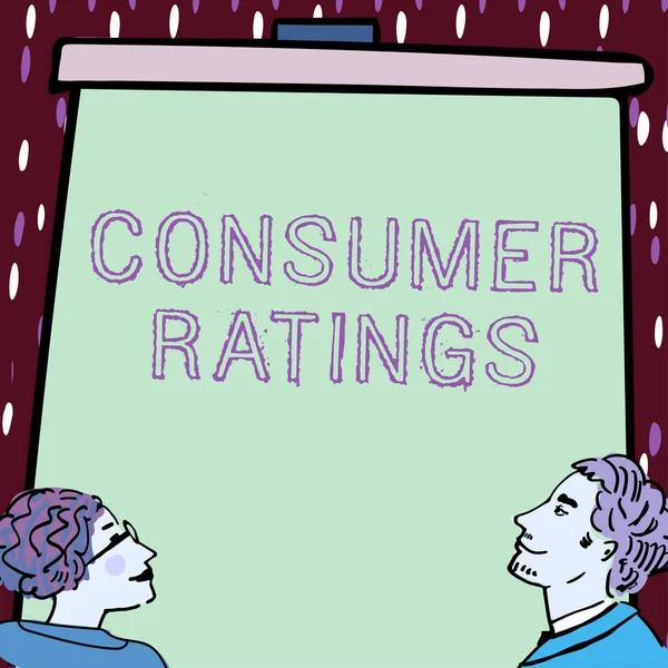 Conceptual display Consumer Ratingsfeedback given by clients after buying product or service, Word for feedback given by clients after buying product or service