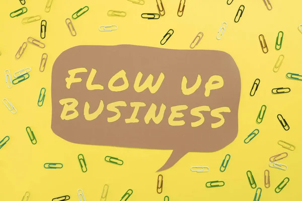 Texto Que Muestra Inspiración Flow Businessmoney Que Mueve Dentro Fuera —  Fotos de Stock