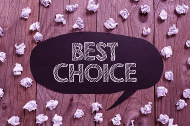 En İyi Seçim, Kavramsal Fotoğraf Eylemi, iki veya daha fazla olasılık arasında seçim veya karar verme işaretini göster