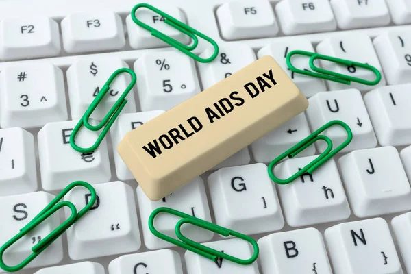 Conceptual Display World Aids Day1St December Dedicated Raising Awareness Aids — Stock Photo, Image