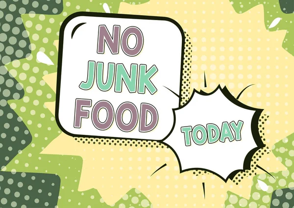 Ihletet Adó Szöveg Junk Food Concept Jelentése Egyél Egészségtelen Dolgokat — Stock Fotó