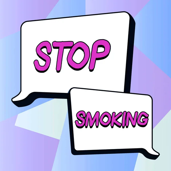 Inspiráló Szöveg Leszokásra Dohányzás Abbahagyására Vagy Dohányfüggőség Abbahagyására Vonatkozó Szó — Stock Fotó