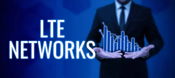 Inspiráló Szöveg Lte Networks Üzleti Áttekintés Leggyorsabb Hálózati Kapcsolat Vezeték — Stock Fotó