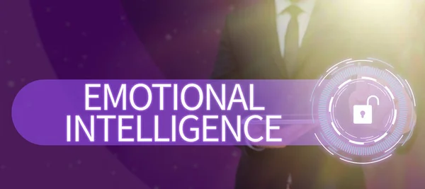 Conceptueel Bijschrift Emotionele Intelligentie Business Idee Self Social Awareness Behandel — Stockfoto